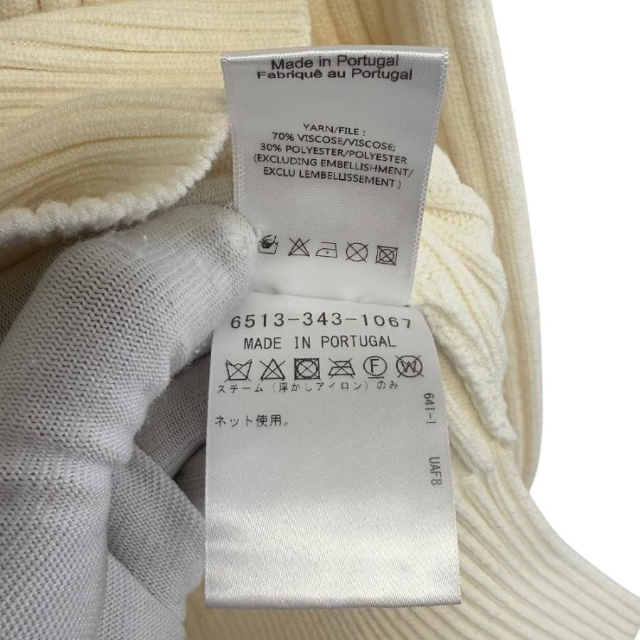 美品 Simone Rocha シモーネロシャ パール装飾 長袖 ハイネック ニット セーター XS オフホワイト レディース 古着 中古 USED 美品 Simone Rocha シモーネロシャ パール装飾 長袖 ハイネック ニット