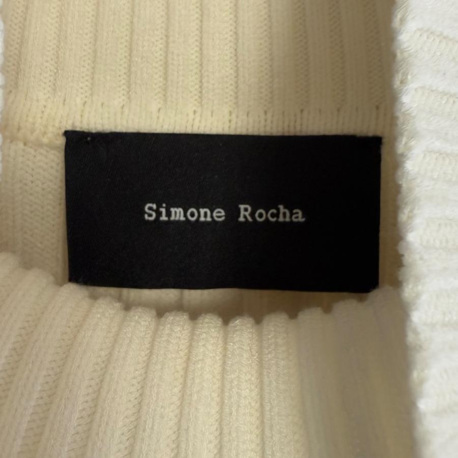 美品 Simone Rocha シモーネロシャ パール装飾 長袖 ハイネック ニット