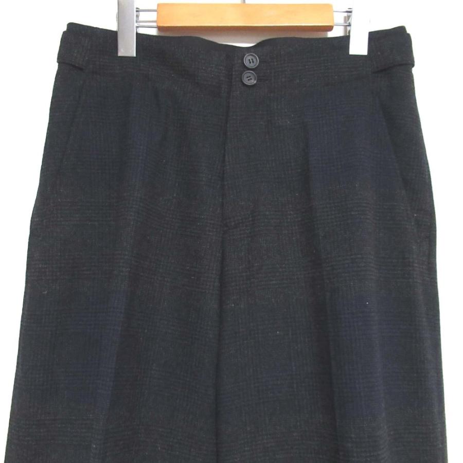 【極美品】ワイズ（ヨウジヤマモト）21aw 切り替え7部丈パンツ Yohji Yamamoto 美品 21AW ヨウジヤマモト グレンチェック