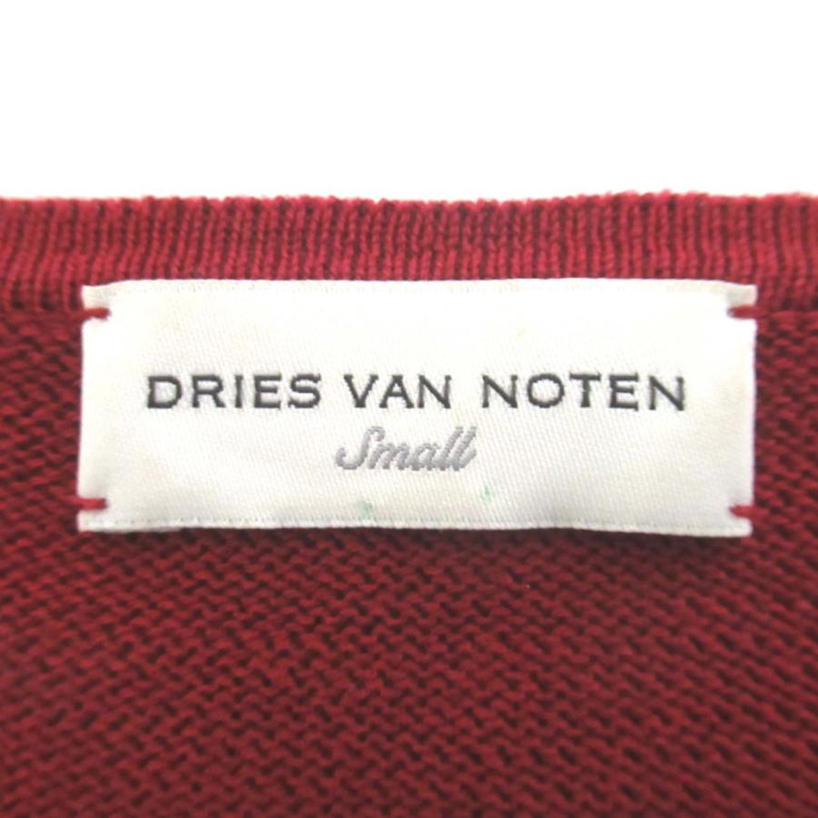 美品 DRIES VAN NOTEN ドリスヴァンノッテン ローズ柄 ショートスリーブ 半袖 ニット セーター Sサイズ レッド系 レディース 古着 中古 USED DRIES VAN NOTEN（ドリス ヴァン ノッテン） 美品 ローズ柄 ショート