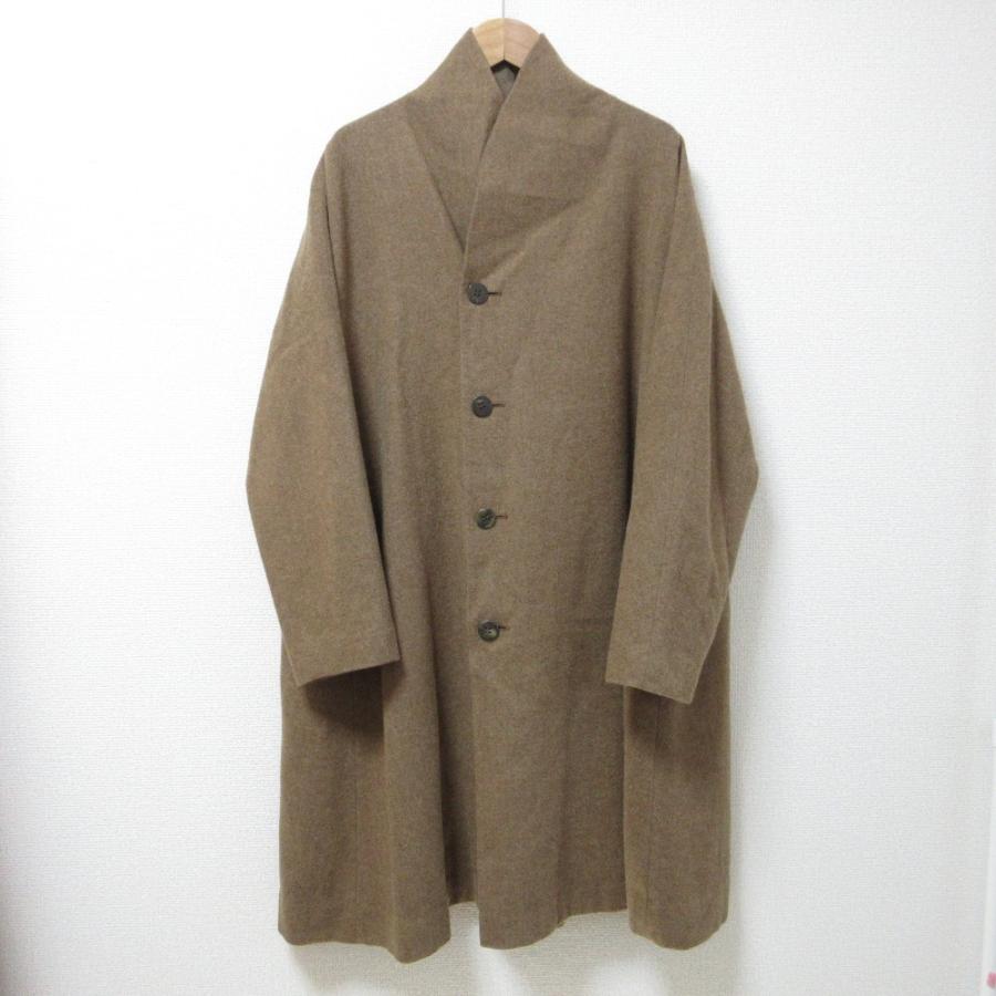 良品 JURGEN LEHL ヨーガンレール ウール100％ ショールカラーコート M