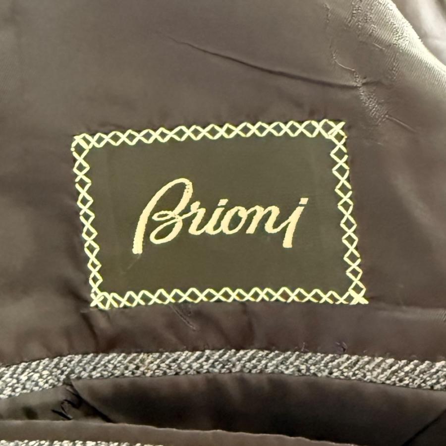 美品☆Brioni ブリオーニ 世界最高峰ウールスーツ ダークブラウン 48R