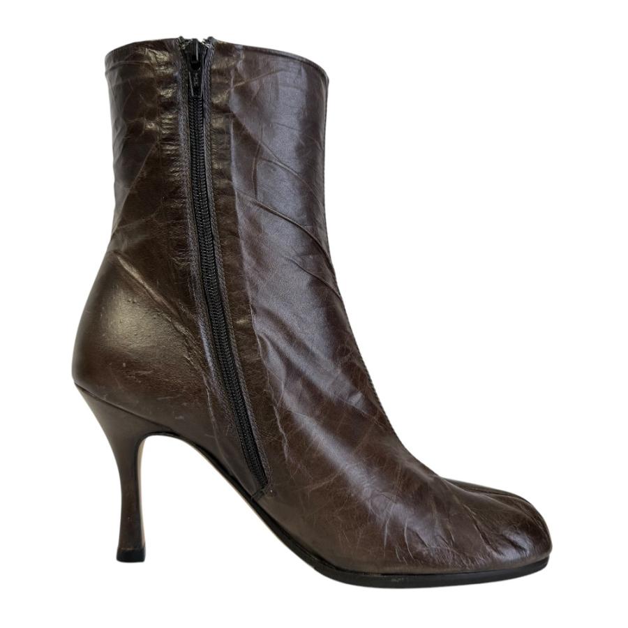 Maison Margiela（メゾンマルジェラ） 美品 Tabi 足袋 レザー しわ加工