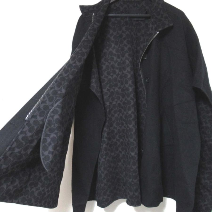 COACH（コーチ） 美品 シグネチャー柄裏地 ダブルフェイス ベルテッド