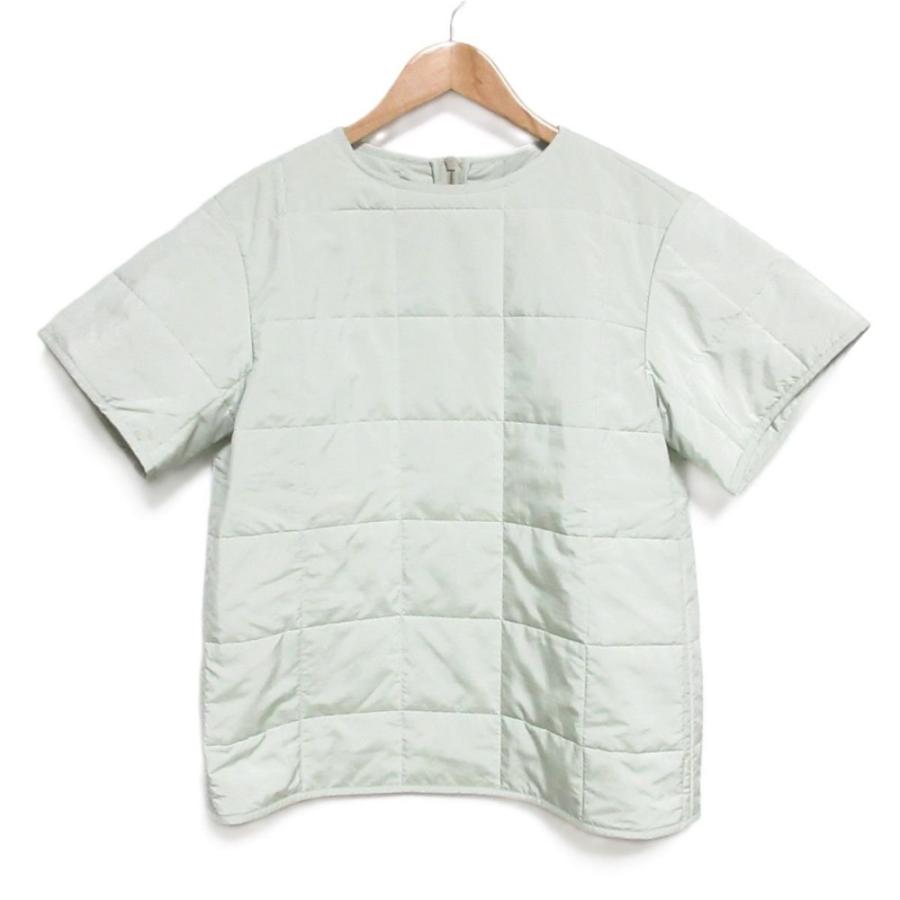 JIL SANDER - 美品 21AW JIL SANDER+ ジルサンダープラス リップストップ プルオーバー キルティングジャケット ブルゾン 34 ライトグリーン系 レディース 古着 中古 USED JIL SANDER（ジルサンダー） 美品 21AW JIL SANDER+ ジルサンダー