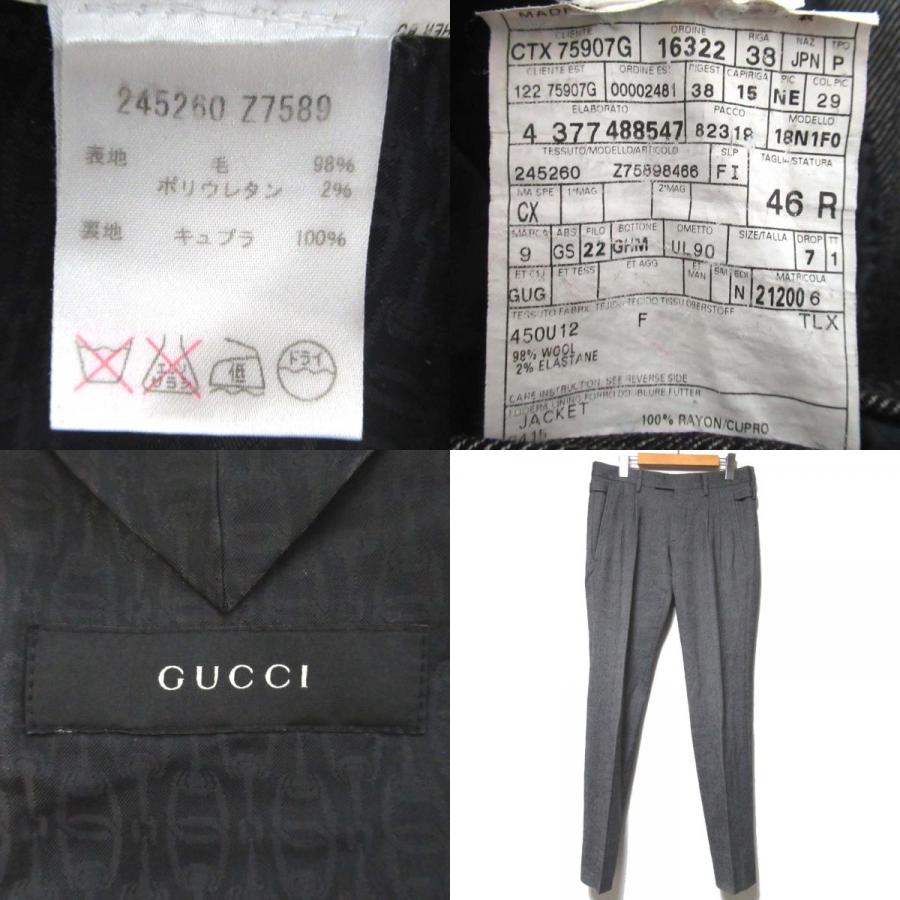 GUCCI（グッチ） 良品 ウール 2B シングル テーラードジャケット+