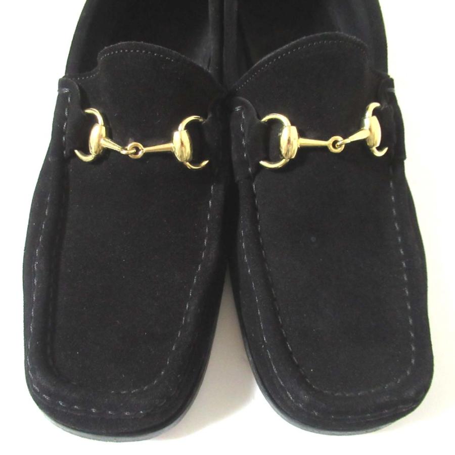 GUCCI（グッチ） 美品 ホースビット スエード レザー ローファー