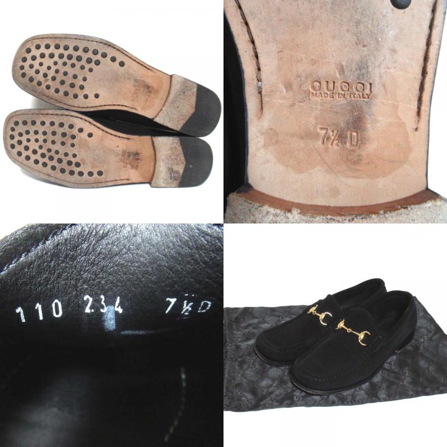 GUCCI（グッチ） 美品 ホースビット スエード レザー ローファー 