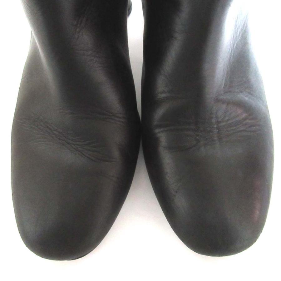 HERMES 美品 エルメス スエード×レザー ハイヒール ロングブーツ 36.5