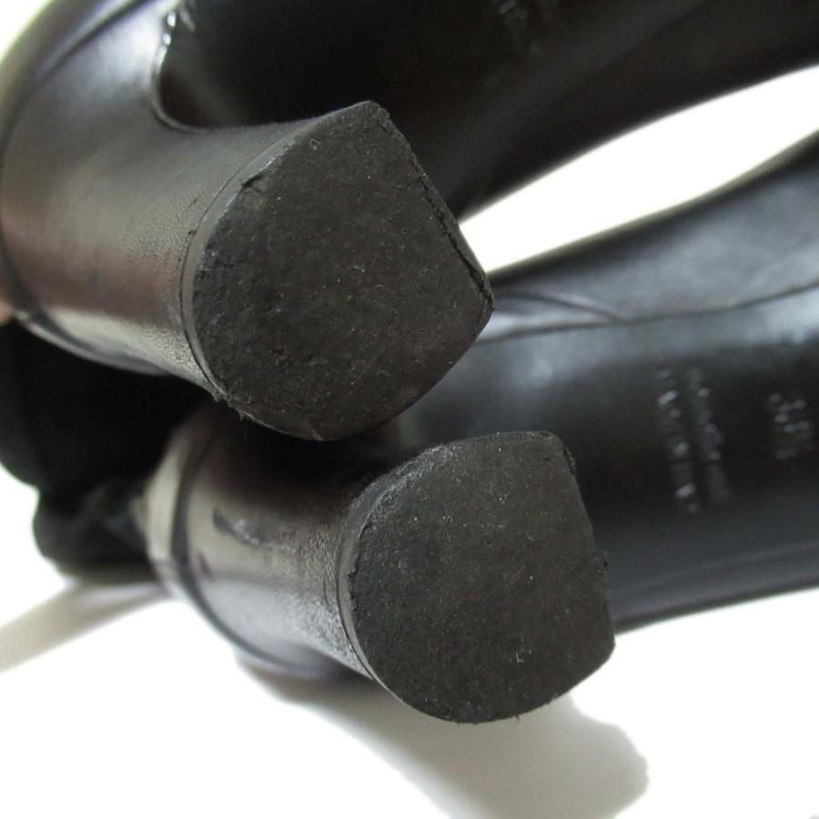 HERMES 美品 エルメス スエード×レザー ハイヒール ロングブーツ 36.5