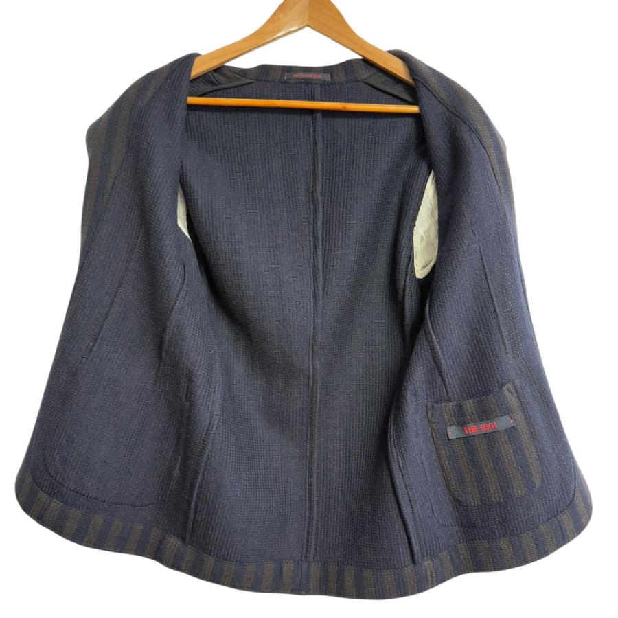 THE GIGI 美品 ザジジ ストライプ柄 シングル ニット テーラード
