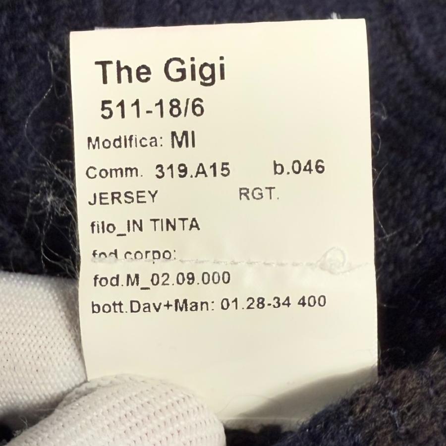 THE GIGI（ザ ジジ） 美品 ストライプ柄 シングル ニット テーラード 