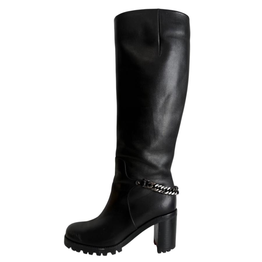 ❣️極希少★クリスチャン ルブタン★ナポレオン ロングブーツ★黒★レザー★37 Christian Louboutin（クリスチャンルブタン） 美品 NAPOLEO 70 CALF