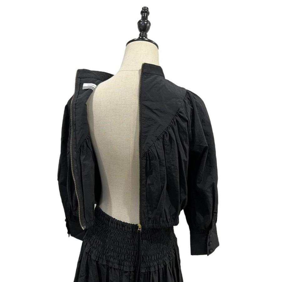 未使用品 BORDERS at BALCONYカットアウト ワンピース BORDERS at BALCONY 美品 21AW ボーダーズアットバルコニー BACK