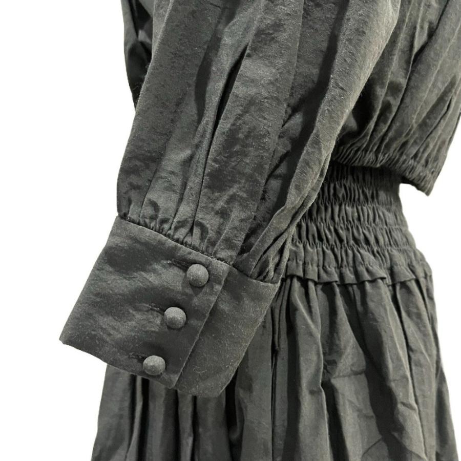 未使用品 BORDERS at BALCONYカットアウト ワンピース BORDERS at BALCONY 美品 21AW ボーダーズアットバルコニー BACK