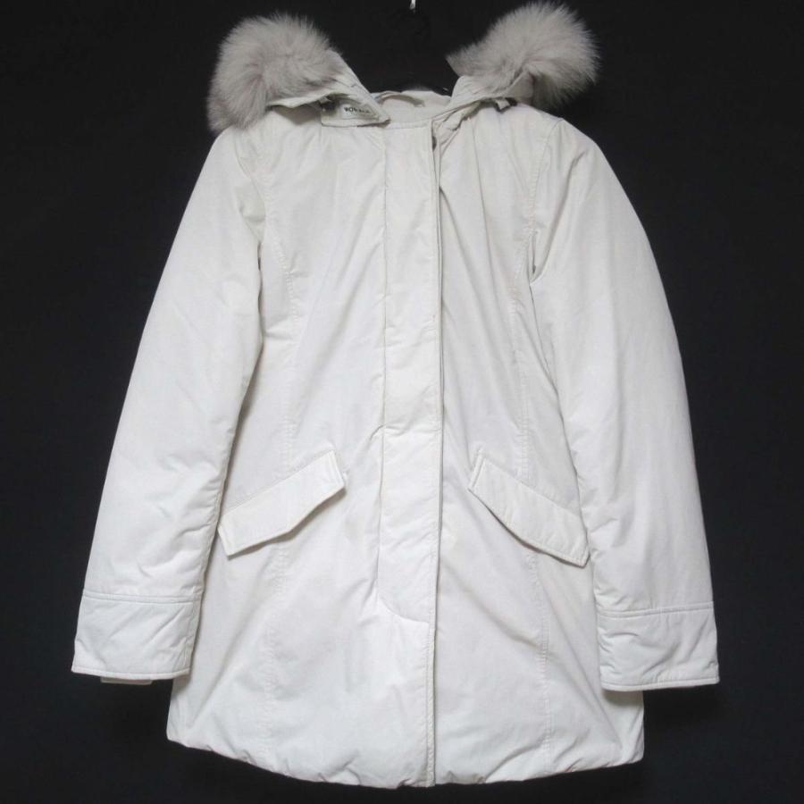 ウールリッチ ダウンジャケット ファー アイボリー Sサイズ アーク