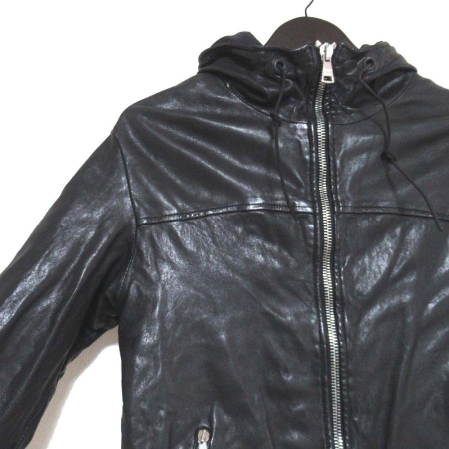 GIORGIO BRATO（ジョルジオブラット） 美品 ラムレザー ジップアップ 