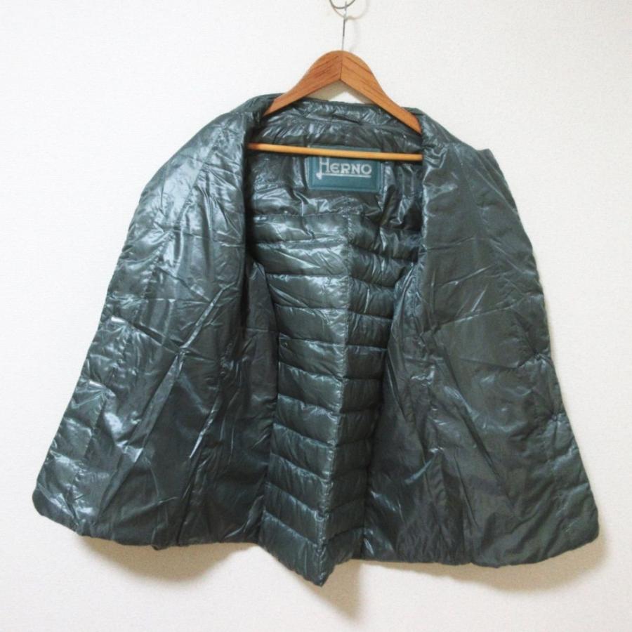 HERNO（ヘルノ） 美品 22SS HERNO ナイロン 軽量 テーラード ダウン 