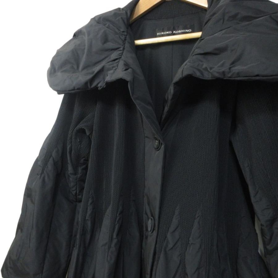 HIROKO KOSHINO（ヒロコ コシノ） 美品 ビックカラー 丸襟 ロング丈 