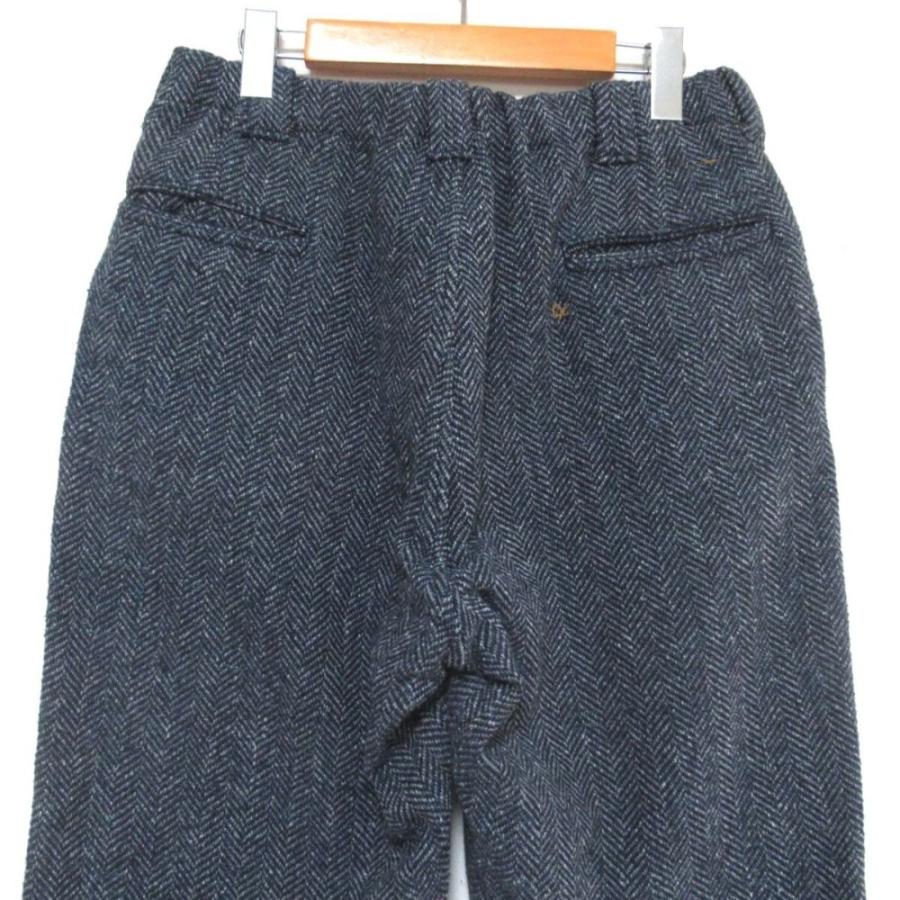美品✨45R　希少サイズ　コットンツイード908イージーポッポパンツ　近年モデル 美品 45R フォーティーファイブアール ヘリンボーン柄 コットン