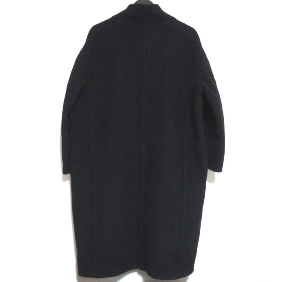 極美品　ドゥーズィエムクラス　ミューズ　リバーノーカラーコート　F ウール ☆極美品☆ミューズ ドゥーズィエムクラス リバーコート Victorian