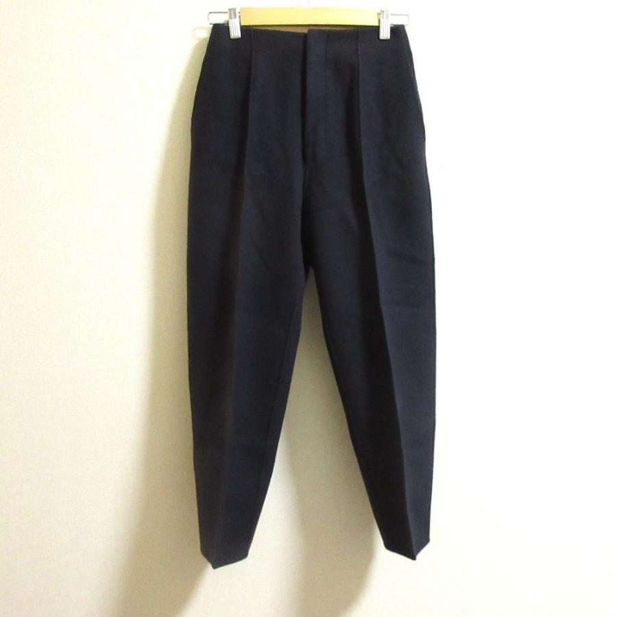 DRAWER（ドゥロワー） 良品 ウール メルトンケヌキテーパードパンツ