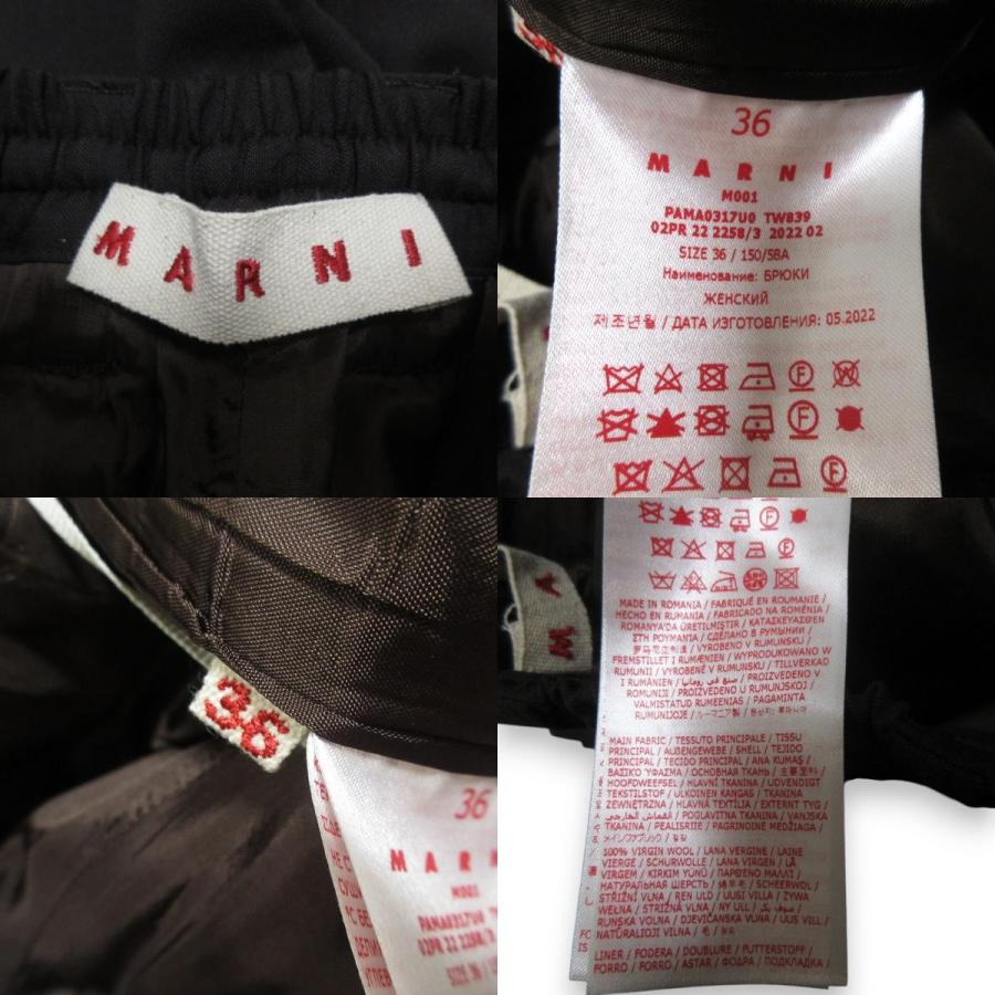 MARNI（マルニ） 美品 22AW MARNI トロピカルウール100％ 比翼ボタン 