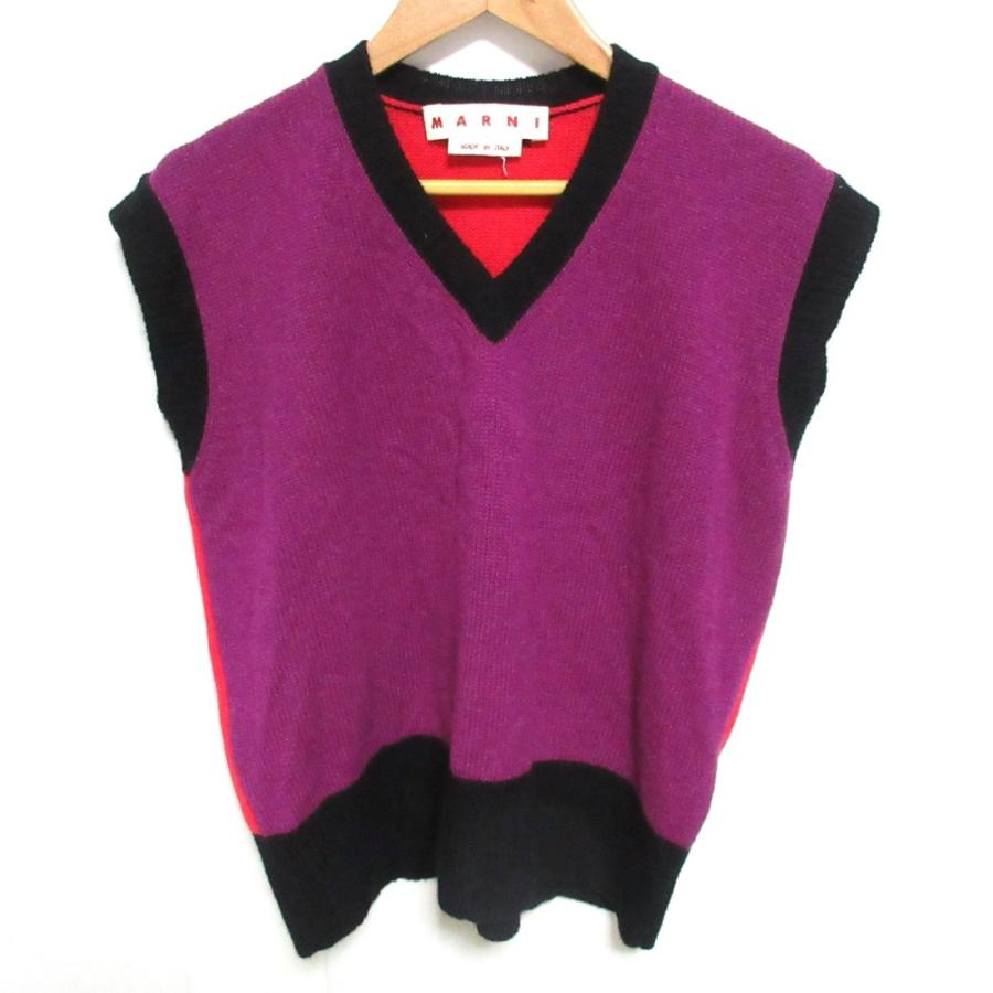 MARNI（マルニ） 美品 22AW MARNI カシミヤ100％ Vネック ニットべスト 