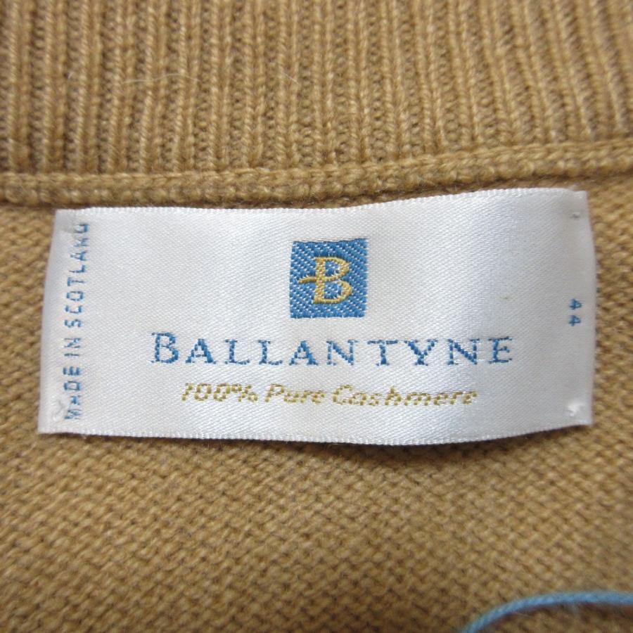 バランタイン BALLANTYNE カシミヤ100%ニットカーディガン　40 Ballantyne】Made in Scotland pure cashmere gold button knit