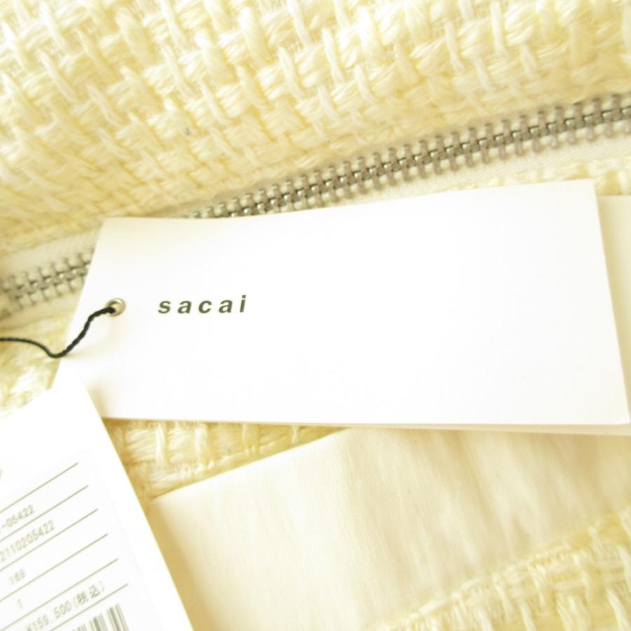 sacai（サカイ） 未使用 21AW sacai ツイードロングジレ ワンピース 21