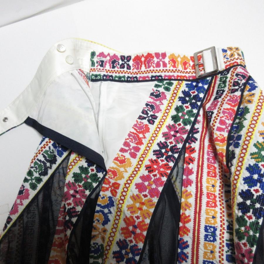 sacai（サカイ） 美品 19AW sacai long embroidered skirt チロリアン