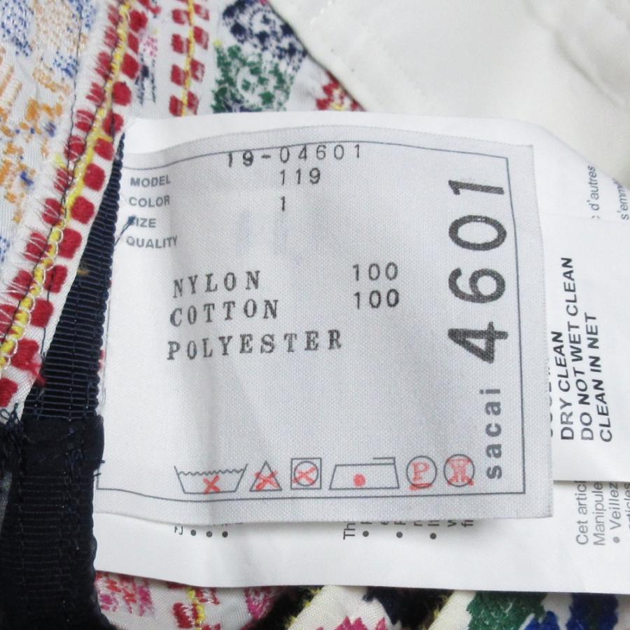 sacai（サカイ） 美品 19AW sacai long embroidered skirt チロリアン