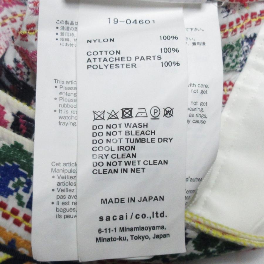 sacai（サカイ） 美品 19AW sacai long embroidered skirt チロリアン