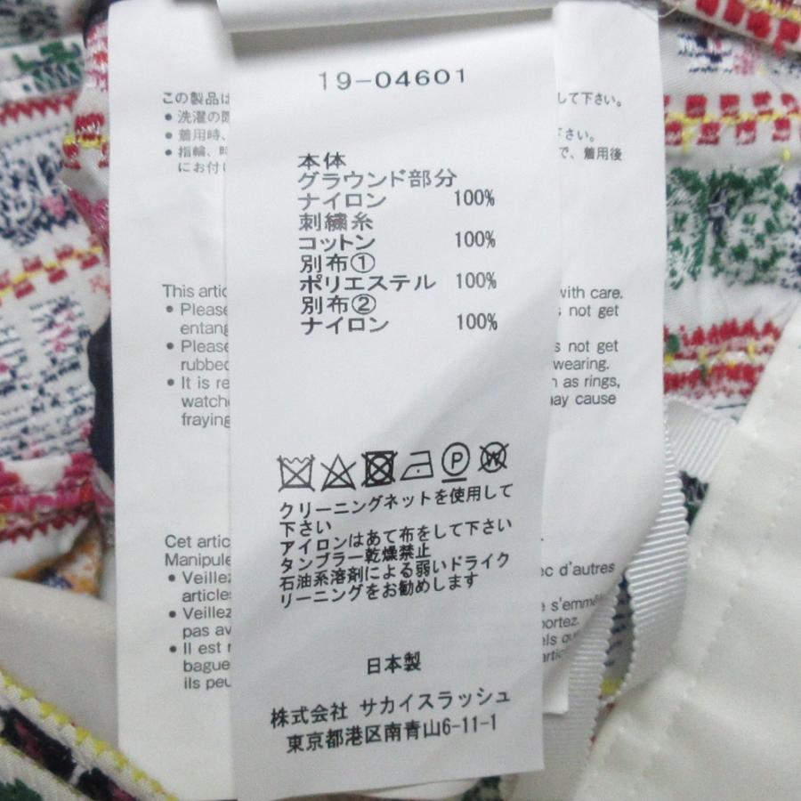 sacai（サカイ） 美品 19AW sacai long embroidered skirt チロリアン