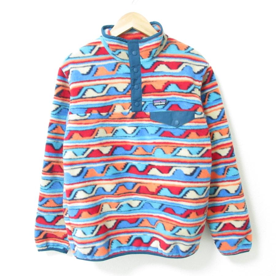 patagonia 美品 パタゴニア SYNCHILLA SNAP-T PULLOVER 総柄 プル