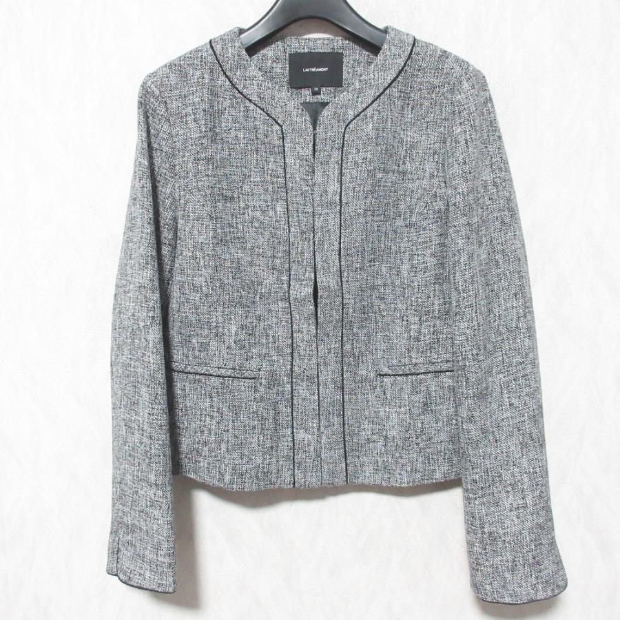 LAUTREAMONT（ロートレアモン） 美品 ラメツイード ノーカラー 