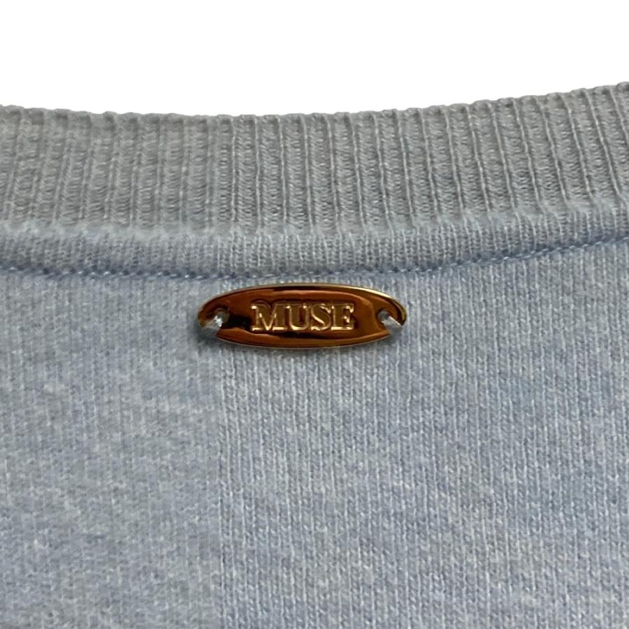 ミューズ ドゥーズィエム クラス MUSE ニット セーター 長袖 ウール 紺 MUSE de Deuxieme Classe 良品 ミューズドゥーズィエムクラス ウール