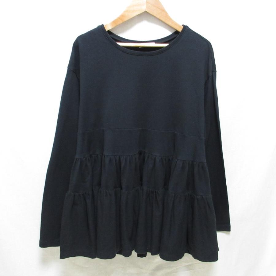 Yori 美品 21AW yori ヨリ ランダムフリルカットソー 長袖 クルー 