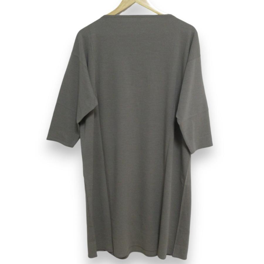 美品 Jurgen Lehl ヨーガンレール シルクブレンド ボートネック 長袖 ロングチュニック カットソーワンピース M ブラック レディース 古着 中古 USED 美品 Jurgen Lehl ヨーガンレール シルクブレンド ボートネック 長袖