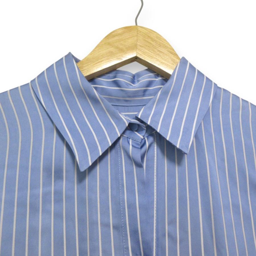 MYLAN マイラン Bi-Color Stripe Shirt Dress ストライプ柄 長袖