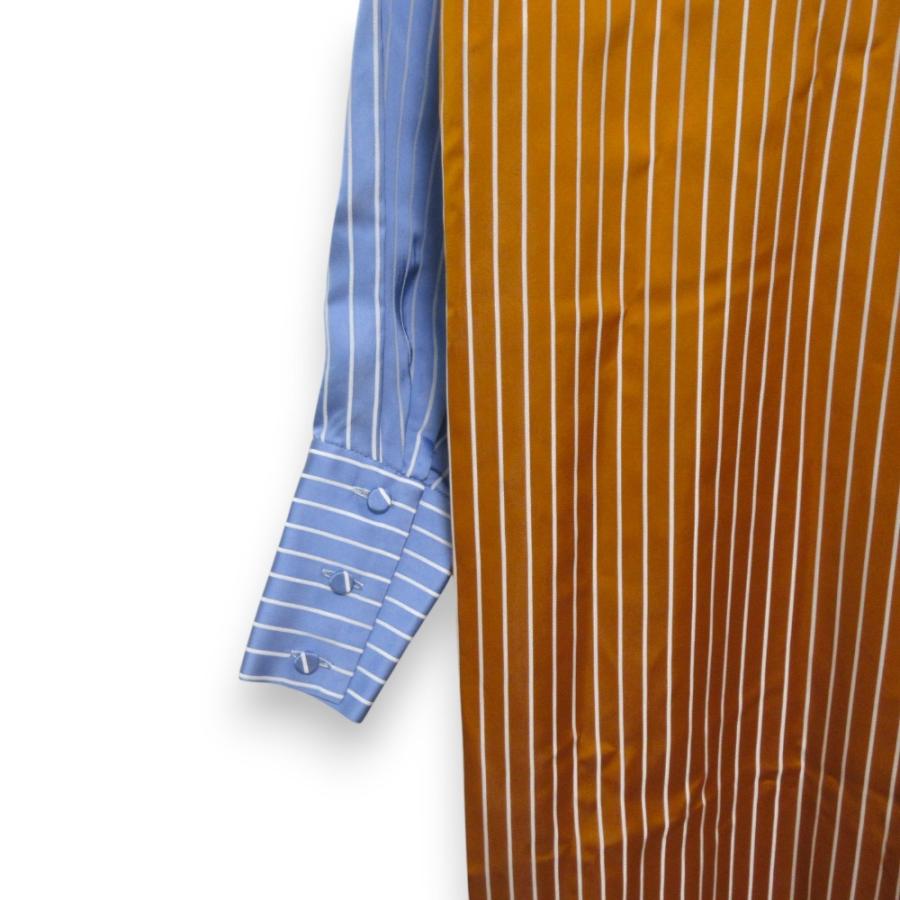 MYLAN マイラン Bi-Color Stripe Shirt Dress ストライプ柄 長袖