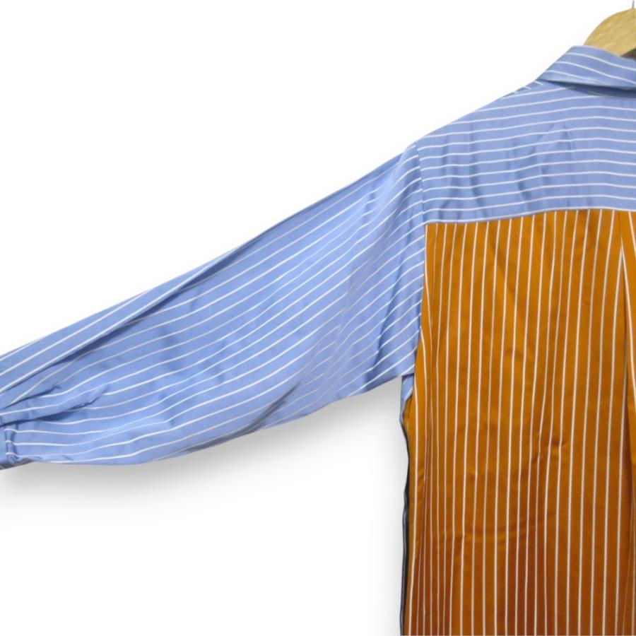 MYLAN マイラン Bi-Color Stripe Shirt Dress ストライプ柄 長袖