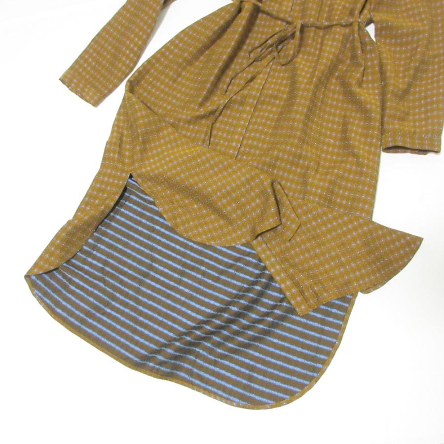 CABaN（キャバン） 美品 トゥモローランド 総柄 長袖 ロング丈 バンド 