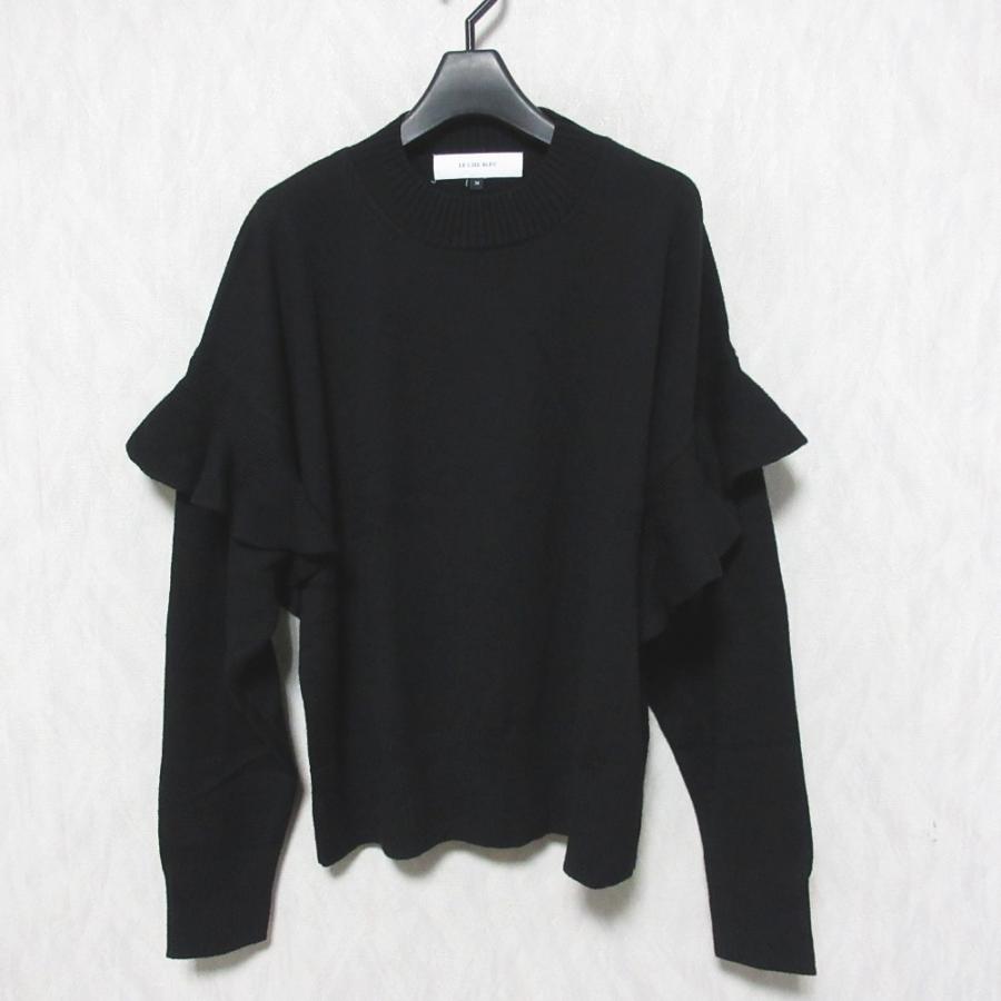 美品 LE CIEL BLEU ルシェルブルー Frill Tape Knit Tops フリル