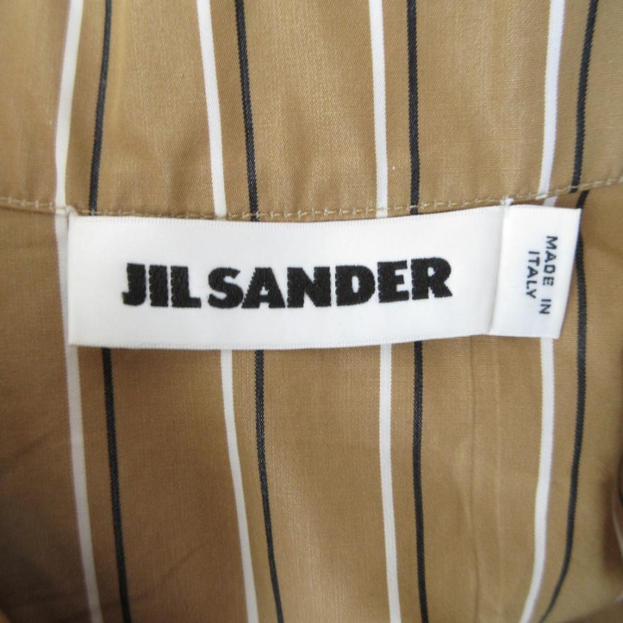 JIL SANDER 美品 ジルサンダー ストライプ柄 長袖 オーバーサイズ 