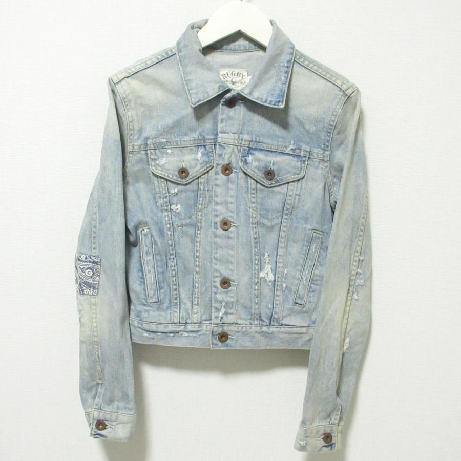 Ralph Lauren rugby デニムジャケット　Gジャン RALPH LAUREN RUGBY 美品 RUGBY RALPHLAUREN ラグビーラルフローレン