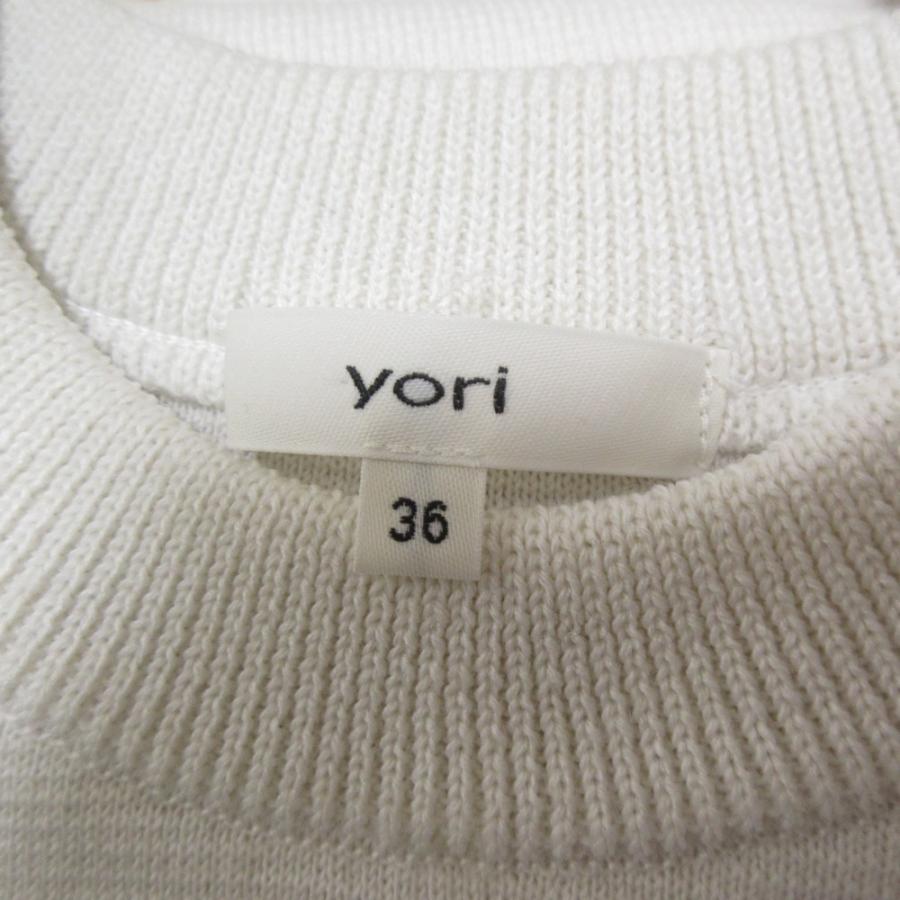 未使用 22AW yori ヨリ ウールブレンド パフスリーブ 長袖 セーター ニットカットソー YR2235-136AW サイズ36 ブラック レディース 古着 中古 USED 未使用 22AW yori ヨリ ウールブレンド パフスリーブ 長袖 セーター