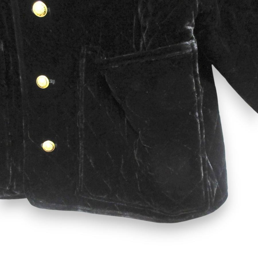 Whim Gazette 美品 21AW ウィムガゼット シルクブレンド ベロアキルト 
