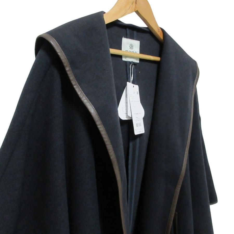 美品✨ ナノユニバース ポンチョ パイピングバイカラーリバーポンチョ 2023 NANO universe（ナノ・ユニバース） 未使用 21AW NANO universe ECOMEL
