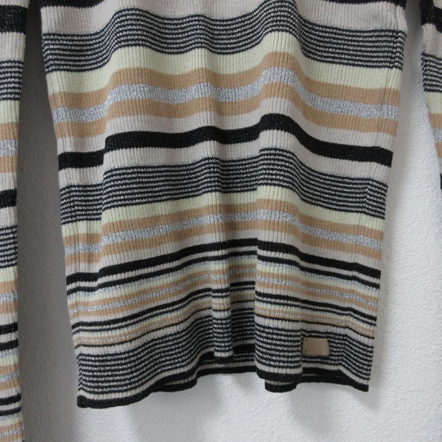 CHANEL（シャネル） 美品 01P CHANEL ボーダー柄 フラワーコサージュ